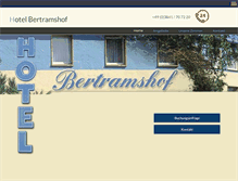 Tablet Screenshot of bertramshof.de